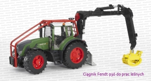 Bruder 03042 Ciągnik rolniczy Fendt 936 Vario do prac leśnych