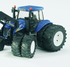 Bruder - 03313 Komplet kół do ciągników New Holland, Steyr serii 3000 - białe