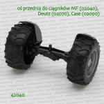 42040 BRUDER Oś przednia do ciągników serii 02000 MF 7480 (srebrne felgi)