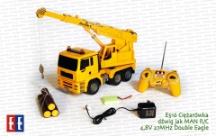 E516 Ciężarówka dźwig jak MAN R/C 4,8V 27MHz Double Eagle