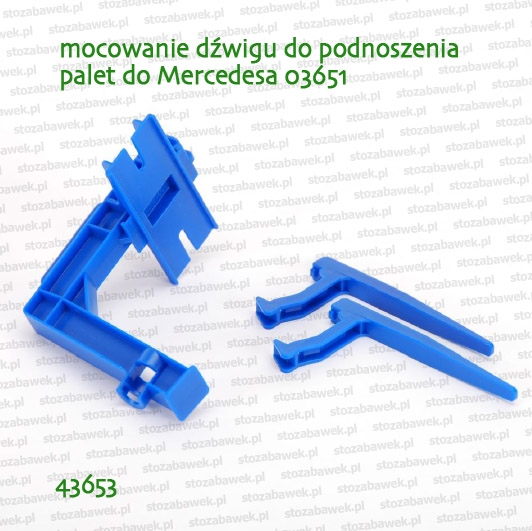 43653 BRUDER Mocowanie do podnoszenia palet do ciężarówek Mercedes-Benz Arocs 03651