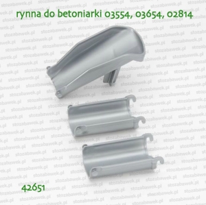 42651 BRUDER Rynna do betoniarki 03655 03554 03654 02814 - 3 elementy