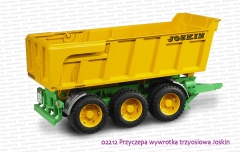 02212 BRUDER Przyczepa wywrotka trzyosiowa Joskin