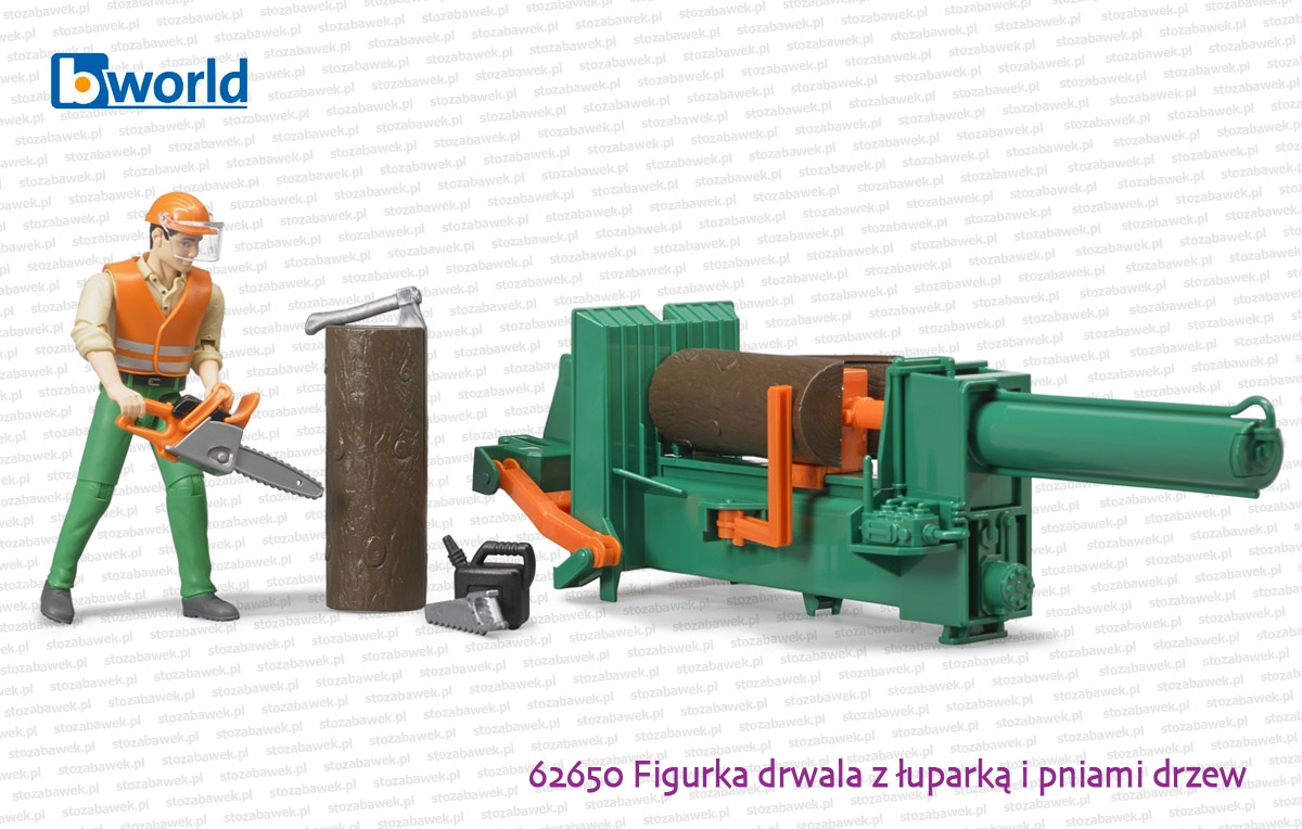 62650 BRUDER Łuparka + figurka drwala