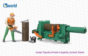 62650 BRUDER Łuparka + figurka drwala