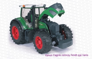03040 BRUDER Ciągnik rolniczy Fendt 936 Vario - z otwartą maską od silnika
