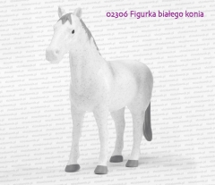 02306 BRUDER Figurka białego konia