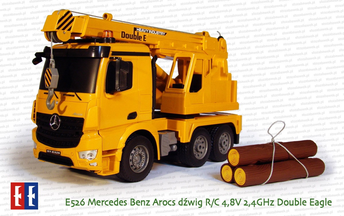 E526 Mercedes Benz Arocs dźwig R/C 4,8V 2,4GHz Double Eagle