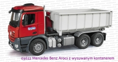 Bruder - 03622 Mercedes Benz Arocs z wysuwanym kontenerem