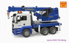 03770 BRUDER MAN TGS dźwig z modułem dźwiękowym