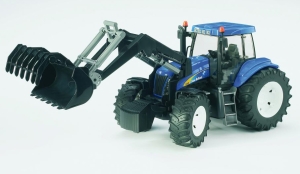 03021 BRUDER Ciągnik rolniczy New Holland T8040 z ładowaczem czołowym