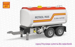 03925 BRUDER Przyczepa cysterna do ciężarówek
