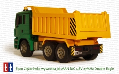 E520 Ciężarówka wywrotka jak MAN R/C 4,8V 27MHz Double Eagle