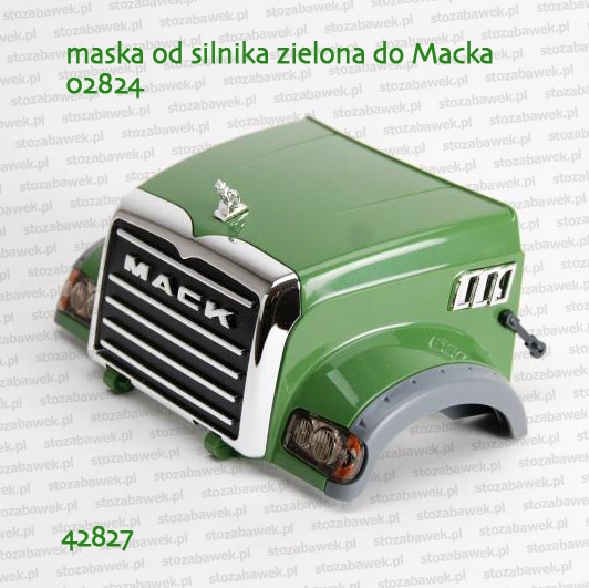 42827 BRUDER Maska od silnika zielona do Macka 02824