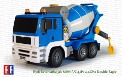 E518 Ciężarówka betoniarka jak MAN R/C 4,8V 2,4GHz Double Eagle