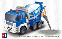 E518 Ciężarówka betoniarka jak MAN R/C 4,8V 2,4GHz Double Eagle