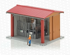 Bruder 62520 Stajnia bworld + figurka konia + figurka kobiety