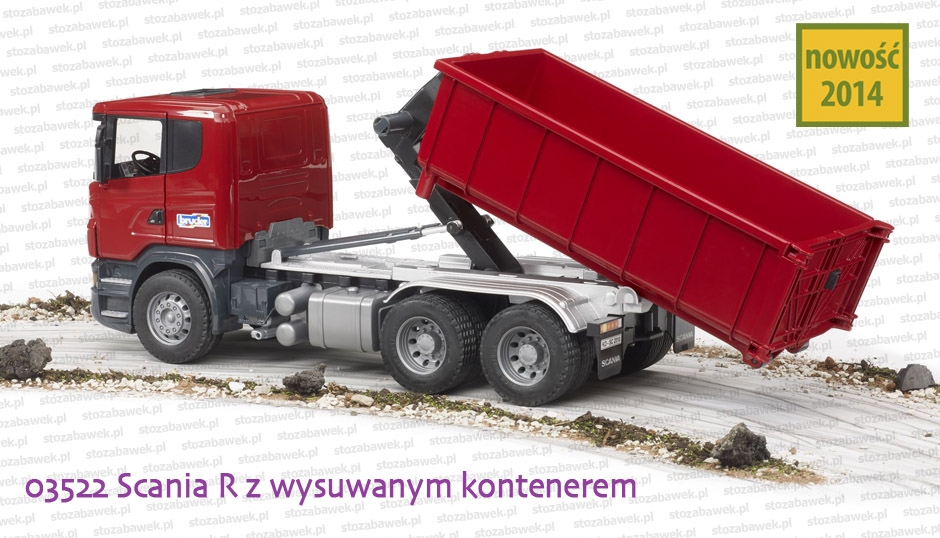 Bruder - 03522 Scania R z wysuwanym kontenerem