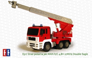 E517 Straż pożarna jak MAN R/C 4,8V 27MHz Double Eagle