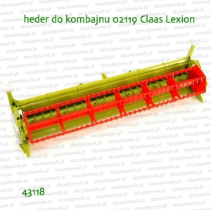 43118 BRUDER Heder do kombajnu 02119 Claas Lexion