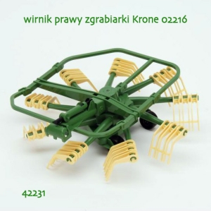 42231 BRUDER Wirnik prawy do zgrabiarki Krone 02216