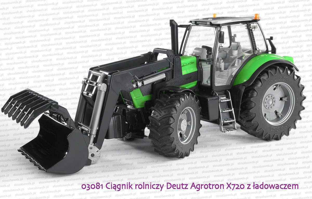 Bruder 03081 Ciągnik rolniczy Deutz Agrotron X720 z ładowaczem czołowym