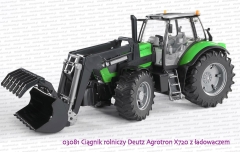 Bruder 03081 Ciągnik rolniczy Deutz Agrotron X720 z ładowaczem czołowym