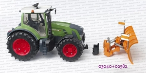 Bruder - 03040 ciągnik Fendt i 02582 lemiesz duży