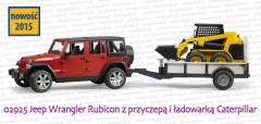 02925 Jeep Wrangler Unlimited Rubicon z przyczepą i ładowarką Caterpillar