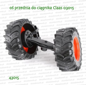 43015 BRUDER Oś przednia do ciągnika Claas Xerion 03015