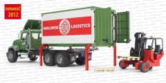 Bruder 02820 Mack kontener z wózkiem widłowym