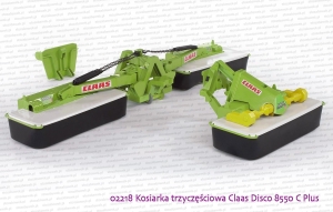 Bruder 02218 Kosiarka trzyczęściowa Claas Disco 8550 C Plus