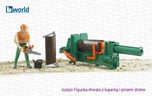 62650 BRUDER Łuparka + figurka drwala