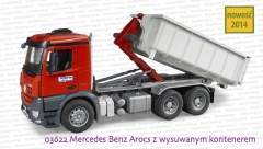 Bruder - 03622 Mercedes Benz Arocs z wysuwanym kontenerem
