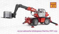 Bruder 02129 - Ładowarka teleskopowa Manitou MRT 2150 oraz akcesoria 