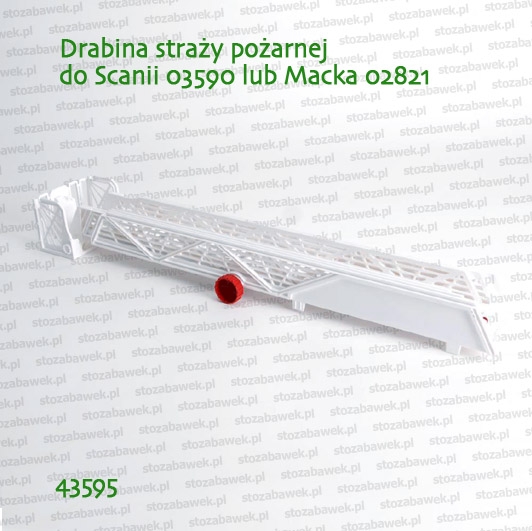 Bruder 43595 Drabina do straży pożarnej Scania 03590 lub Mack 02821