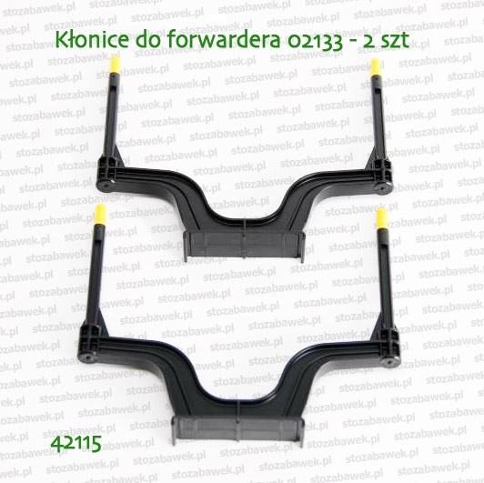 42115 BRUDER Kłonice przyczepy do drewna forwardera 02133 - 2 szt.