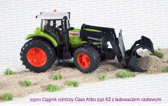 Bruder 03011 Ciągnik rolniczy Claas Atles 936 RZ z ładowaczem czołowym