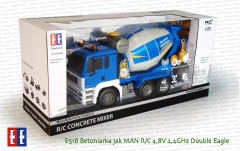 E518 Ciężarówka betoniarka jak MAN R/C 4,8V 2,4GHz Double Eagle