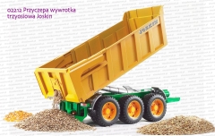 02212 BRUDER Przyczepa wywrotka trzyosiowa Joskin