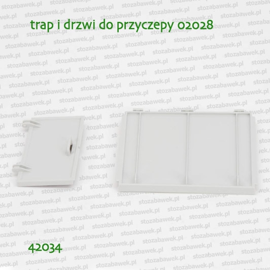 42034 BRUDER Trap tylny i drzwi boczne do przyczepy do przewozu koni 02028