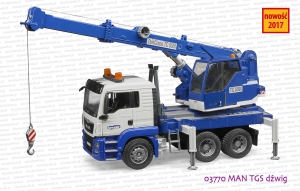 03770 BRUDER MAN TGS dźwig z modułem dźwiękowym