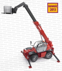 Bruder 02129 - Ładowarka teleskopowa Manitou MRT 2150 oraz akcesoria 
