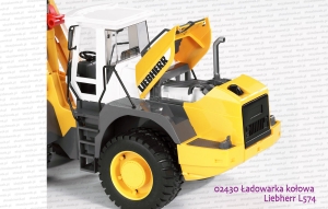 02430 BRUDER Ładowarka Liebherr L 574 z otwartą maską od silnika