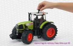 Bruder 03010 ciągnik rolniczy Claas Atles - sterowanie kołami