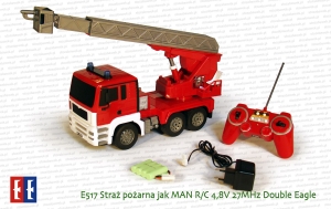 E517 Straż pożarna jak MAN R/C 4,8V 27MHz Double Eagle wraz z aparaturą