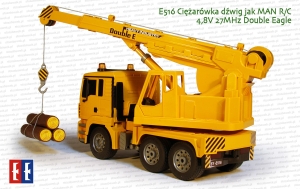 E516 Ciężarówka dźwig jak MAN R/C 4,8V 27MHz Double Eagle