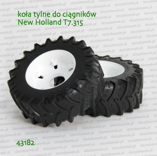 43182 BRUDER Koła tylne odkręcane do ciągników New Holland T7.315