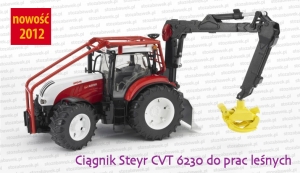 Bruder 03092 Ciągnik rolniczy Steyr CVT 6230 do prac leśnych