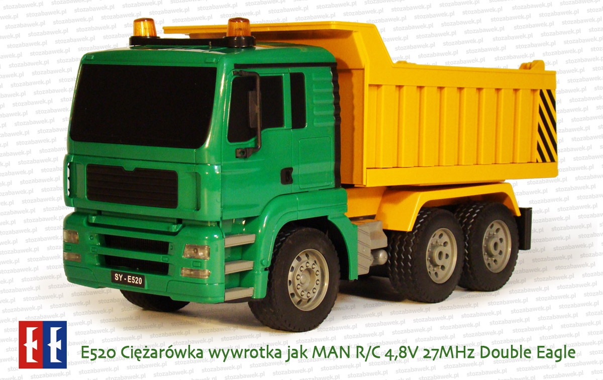 E520 Ciężarówka wywrotka jak MAN R/C 4,8V 27MHz Double Eagle